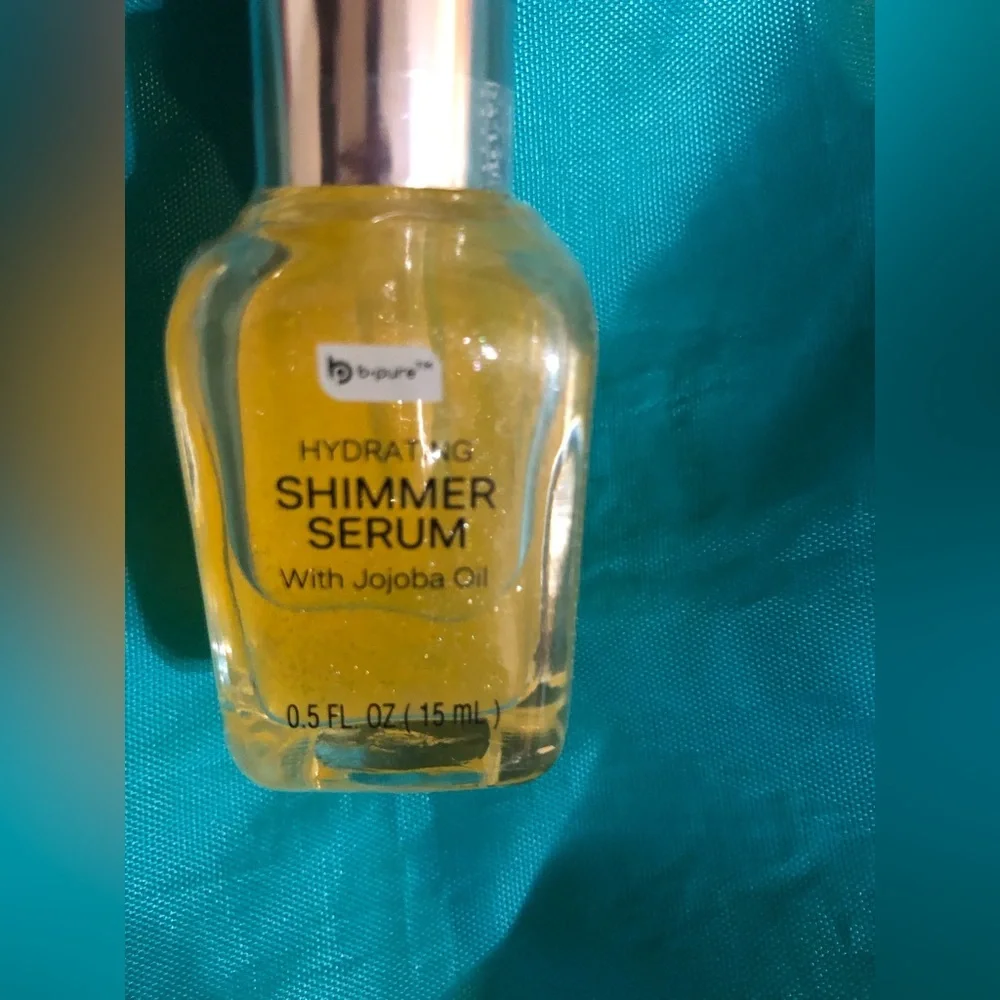 Hydrating jojoba oil glow enhancing shimmer facial serum‎ new 2pack